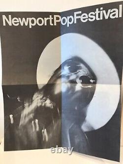 RARE Vintage grateful dead newport pop festival program Book Includes Poster'68