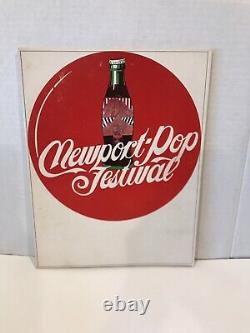 RARE Vintage grateful dead newport pop festival program Book Includes Poster'68