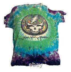 RARE Vtg 90s Liquid Blue 1993 Grateful Dead Steal Your Fractal Tie Dye Shirt XL