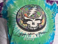 RARE Vtg 90s Liquid Blue 1993 Grateful Dead Steal Your Fractal Tie Dye Shirt XL
