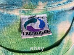 RARE Vtg 90s Liquid Blue 1993 Grateful Dead Steal Your Fractal Tie Dye Shirt XL