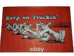 ROBERT CRUMB KEEP ON TRUCKIN ZAP COMICS 1967 Grateful Dead Vintage Poster RARE