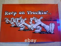 ROBERT CRUMB KEEP ON TRUCKIN ZAP COMICS 1967 Grateful Dead Vintage Poster RARE