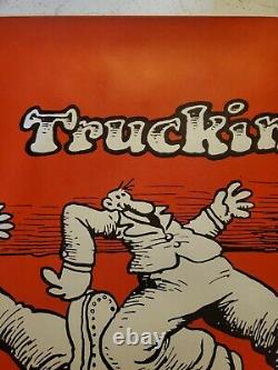 ROBERT CRUMB KEEP ON TRUCKIN ZAP COMICS 1967 Grateful Dead Vintage Poster RARE