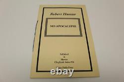 ROBERT HUNTER SIGNED AUTOGRAPH NO APOCALYPSE BOOK GRATEFUL DEAD RARE with ACOA