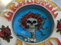 RaRe GRATEFUL DEAD BERTHA SKULL ROSES HANGING ASHTRAY INCENSE GDP C&D VISIONARY