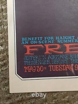 Rare 1967 AOR 2.206 Grateful Dead Haight Ashbury Halo Benefit Poster
