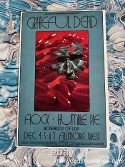 Rare 1969 Grateful Dead Flock Concert Postcard Show Back Exc David Singer