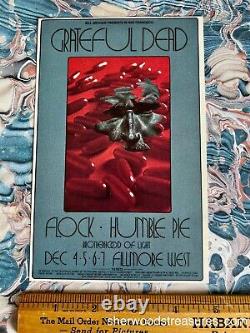 Rare 1969 Grateful Dead Flock Concert Postcard Show Back Exc David Singer