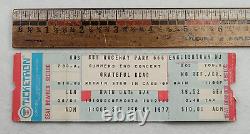 Rare 1977 GREATFUL DEAD Original Full Concert Ticket-Raceway Park Englishtown NJ