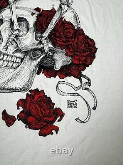 Rare 1985 Grateful Dead Vincent Perez Shirt Skeleton Roses Phish Stoner, Size L