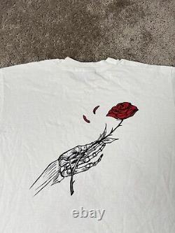 Rare 1985 Grateful Dead Vincent Perez Shirt Skeleton Roses Phish Stoner, Size L