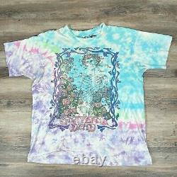 Rare 1990 Vintage GRATEFUL DEAD BERTHA Liquid Blue Custom Sashiko Mended Tee