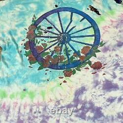 Rare 1990 Vintage GRATEFUL DEAD BERTHA Liquid Blue Custom Sashiko Mended Tee