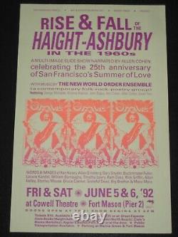 Rare 1992 Haight Ashbury in the 1960's Poster, Timothy Leary, Grateful Dead