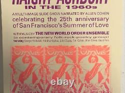 Rare 1992 Psychedelic Poster Haight-Ashbury Timothy Leary Grateful Dead Ram Dass