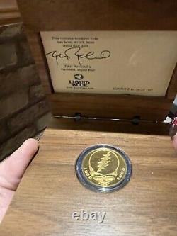 Rare 2000 Grateful Dead 1oz. 9999 Fine Gold Coin with Wood Box & COA #23