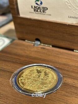 Rare 2000 Grateful Dead 1oz. 9999 Fine Gold Coin with Wood Box & COA #23