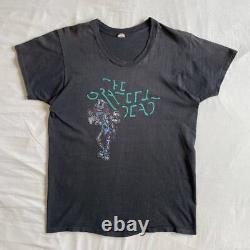 Rare 70S Grateful Dead Band T-Shirt L Black 77 Copyright Made In Usa Vintage 100