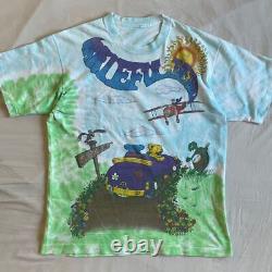 Rare 90S Grateful Dead Double-Sided Print Band T-Shirt Made In Usa Vintage Copyr