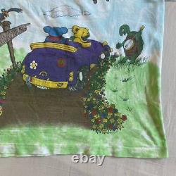 Rare 90S Grateful Dead Double-Sided Print Band T-Shirt Made In Usa Vintage Copyr