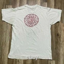Rare 90s Vintage Distressed Grateful Dead Rock Double Sided Band Tee Shirt Sz L