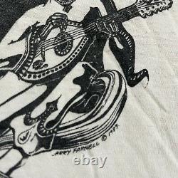 Rare 90s Vintage Distressed Grateful Dead Rock Double Sided Band Tee Shirt Sz L