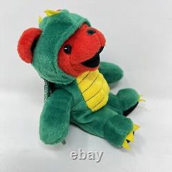 Rare And Hard To Find Grateful Dead 7 Bean Bear Plush Puff By Liquid Blue