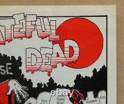 Rare And Original Grateful Dead Old Fillmore Family Dog Era Poster / Handbill