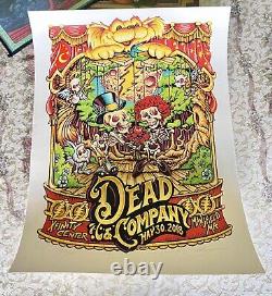 Rare Dead & Company Poster S/N 2018 Mansfield Xfinity MASTHAY Need Cash 4 Sphere