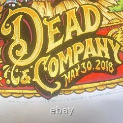 Rare Dead & Company Poster S/N 2018 Mansfield Xfinity MASTHAY Need Cash 4 Sphere