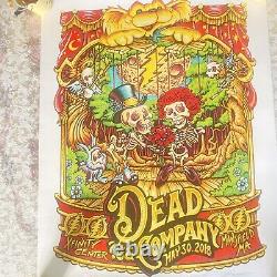 Rare Dead & Company Poster S/N 2018 Mansfield Xfinity MASTHAY Need Cash 4 Sphere