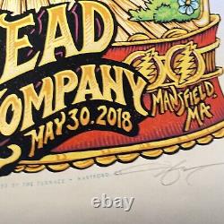 Rare Dead & Company Poster S/N 2018 Mansfield Xfinity MASTHAY Need Cash 4 Sphere