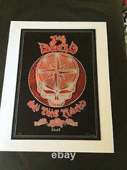 Rare Emek Grateful Dead Company poster 2009 laser cut foil Sperry Pearl Jam