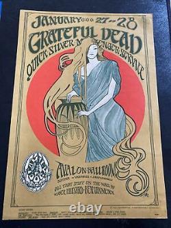 Rare FD 45 Grateful Dead 1967 Original Concert Poster From San Francisco