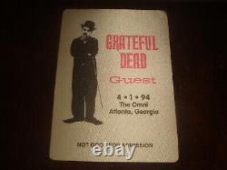 Rare GRATEFUL DEAD BACKSTAGE PASS Omni Atlanta April 4/1/1994 April Fools Day