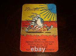 Rare GRATEFUL DEAD BACKSTAGE PASS Saratoga, NY June 6/28/1988 Rick Griffin art