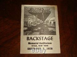 Rare GRATEFUL DEAD BACKSTAGE PASS Shakedown Street Utica, NY December 12/2/1978