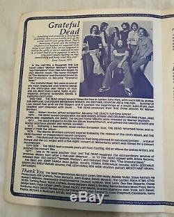 Rare Grateful Dead 1978 Vintage Program Stop Nuclear Power Santa Barbara 1/13/78