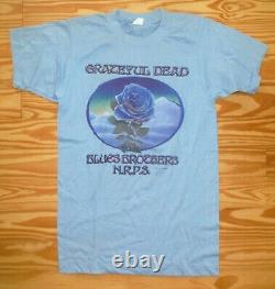 Rare Grateful Dead 1978 Winterland New Years Concert T Shirt Blue Rose size s