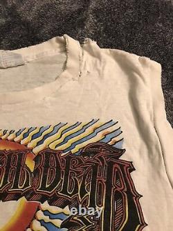 Rare Grateful Dead 1986 California Tour Shirt Large Original Thrashed