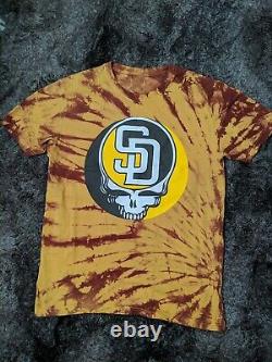 Rare Grateful Dead 2022 San Diego Padre Shirt Size M Theme Giveaway Petco Park