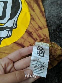 Rare Grateful Dead 2022 San Diego Padre Shirt Size S Theme Giveaway Petco Park