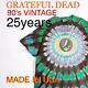 Rare Grateful Dead 25 Laps 90's Vintage Usa Tie Dye T-shirt Liquid Blue 90