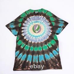 Rare Grateful Dead 25 Laps 90'S Vintage Usa Tie Dye T-Shirt Liquid Blue 90