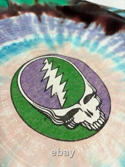 Rare Grateful Dead 25 Laps 90'S Vintage Usa Tie Dye T-Shirt Liquid Blue 90