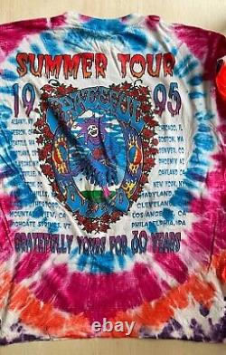 Rare Grateful Dead 30th anniversary concert tee shirt Excellent Tour 1995