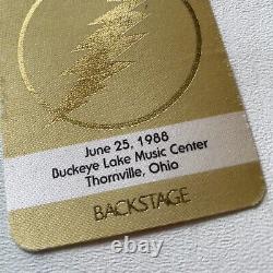Rare Grateful Dead Backstage Pass Buckeye Lake Ohio 6/25/1988 Eye Of Horus