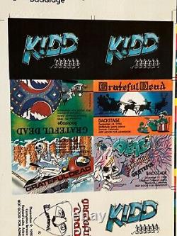 Rare Grateful Dead Backstage Pass Santa Christmas Kidd Candelario Winter 1990
