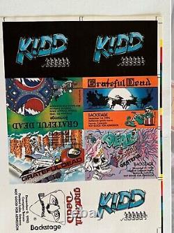 Rare Grateful Dead Backstage Pass Santa Christmas Kidd Candelario Winter 1990